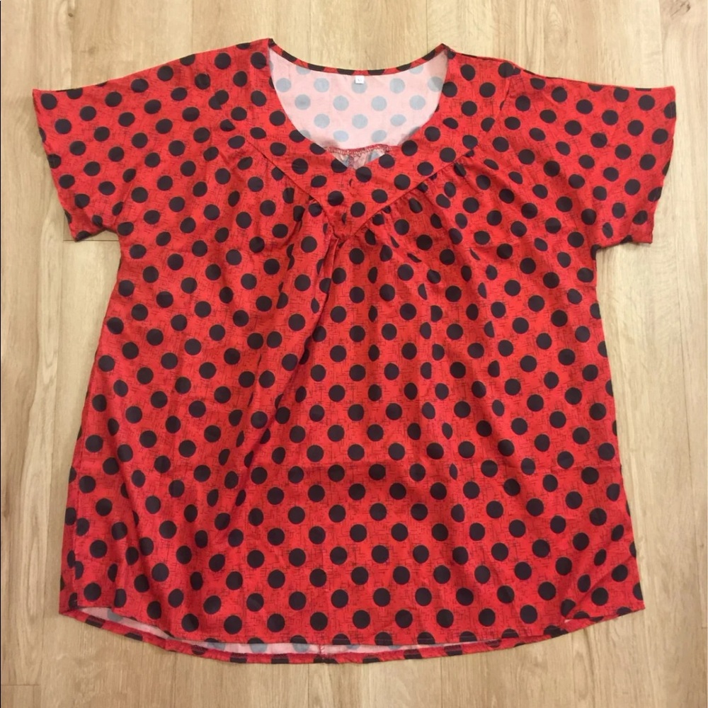 Polka Dot Top XL